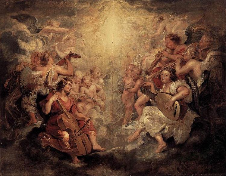 Peter Paul Rubens Music Making Angels France oil painting art